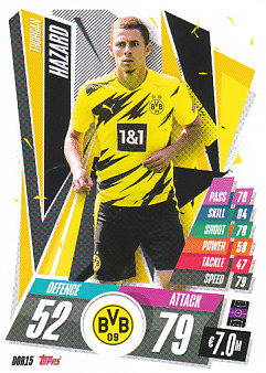 Thorgan Hazard Borussia Dortmund 2020/21 Topps Match Attax CL #DOR15